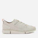 Clarks Men's Triverve Lace Leather Trainers - White