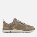 Clarks Men's Triken Run Mesh Trainers - Olive
