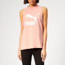 Puma Women's Classics Logo Tank Top - Peach Bud
