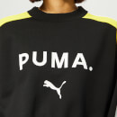 Puma Women's Chase Crew Neck Sweatshirt - Cotton Black