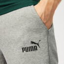 Puma Men's Essentials Logo Pants - Medium Grey Heather