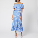 RIXO Women's Queenie Dress - Lilac Blue