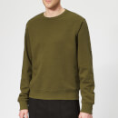 Maison Margiela Men's Basic Elbow Patch Sweatshirt - Olive