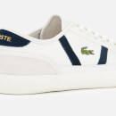 Lacoste Men's Sideline 119 3 Leather Trainers - Off White/Navy