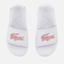 Lacoste Toddler's L.30 Slide 119 2 Sandals - White/Light Pink