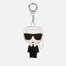 Karl Lagerfeld Women's Leather Karl Keychain - Black