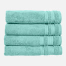 in homeware Supersoft 100% Cotton 4 Piece Towel Bale - Duck Egg