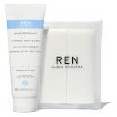 REN Cleanse and Reveal Hot Cloth Cleanser Kit