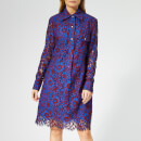 Calvin Klein Women's Lace Dress - Blue Lace
