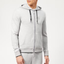 Armani Exchange Men's Small Logo Zip Hoody - Heather Grey