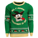 Crash Bandicoot Christmas Jumper - Green