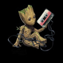 Guardians Of The Galaxy Groot Tape Women's Christmas T-Shirt - Black