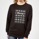 Marvel Punisher Women's Christmas Sweatshirt - Black