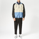 AMI Men's Half Zipped Anorak - White/Blue