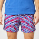 Vilebrequin Men's Moorea Fish Print Swim Shorts - Gooseberry Red