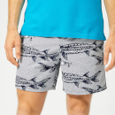 Vilebrequin Men's Moorea Large Fish Print Swim Shorts - White
