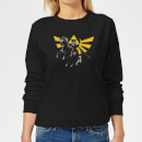 Nintendo Legend Of Zelda Hyrule Link Women's Sweatshirt - Black