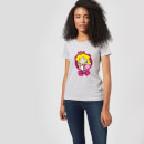 Nintendo Super Mario Peach Kanji Women's T-Shirt - Grey