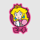 Nintendo Super Mario Peach Kanji Women's T-Shirt - Grey