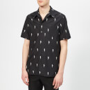 Neil Barrett Men's All Over Thunder Bolt Shirt - Black/White