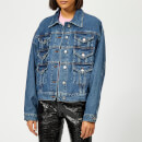 MSGM Women's Denim Jacket - Blue