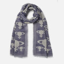 Vivienne Westwood Women's Stole Orb Print Scarf - Navy