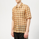 Our Legacy Men's Box Shirt - Raw Net Brown Yellow Check