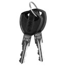Abus Web 1500 Keyed Lock Combination Chain - Red - 60cm