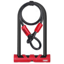 Abus Ultimate 420 U-Lock Sold Secure Silver with 120cm x 10mm Cable