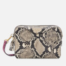 Anya Hindmarch Women's Double Zip Wallet on Strap - Natural/Burnt Sienna