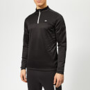 Calvin Klein Performance Men's Quarter Zip Long Sleeve T-Shirt - CK Black
