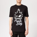McQ Alexander McQueen Men's Psycho Billy Dropped Shoulder T-Shirt - Darkest Black
