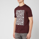 Emporio Armani Men's Box Logo T-Shirt - Rosso Sangue