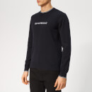 Emporio Armani Men's Logo Knitted Jumper - Blue Navy