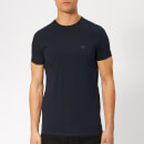 Emporio Armani Men's Small Chest Logo T-Shirt - Blue Scuro