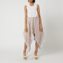 JW Anderson Women's Multi Colour Stripe Bib Dress - Multi