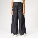 MM6 Maison Margiela Women's Denim Culottes with Side Stripe - Blue