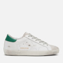 Golden Goose Deluxe Brand Women's Superstar Trainers - White Green Skate