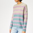 Gestuz Women's Debbie Multi Pullover - String/Oil Blue/Bell Flower