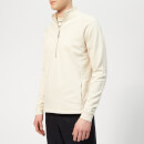 Folk Men's Rivet Half Zip Funnel Jumper - Stone