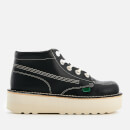 Kickers Women's Kick Hi-Stack Leather Boots - Navy