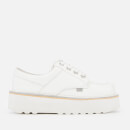 Kickers Women's Kick Lo Stack Shoes - White/Metallic