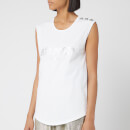 Balmain Women's Logo Tank Top - White