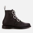 Dr. Martens Women's Maudie Leather Flat Ankle Boots - Black