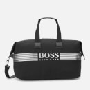 BOSS Men's Pixel Nylon Holdall Bag - Black/White Logo