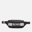BOSS Men's Pixel Nylon Bumbag - Black/White Logo