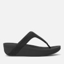 FitFlop Women's Lottie Glitzy Toe Post Sandals - Black