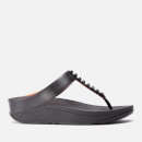 FitFlop Women's Fino Treasure Toe Post Sandals - Black