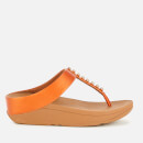 FitFlop Women's Fino Treasure Toe Post Sandals - Amber Ash