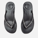 FitFlop Women's iQushion Sparkle Flip Flops - Black